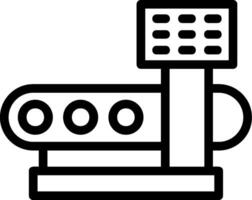 Machine Settings Line Icon vector