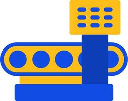 Machine Settings Flat Two color Icon vector