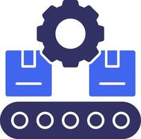 Conveyor System Solid Two Color Icon vector
