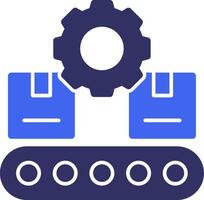 Conveyor System Solid Two Color Icon vector