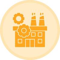 Industry Gear Multicolor Circle Icon vector