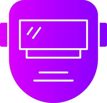 soldadura máscara sólido multi degradado icono vector
