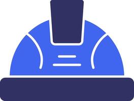 Hard Hat Solid Two Color Icon vector