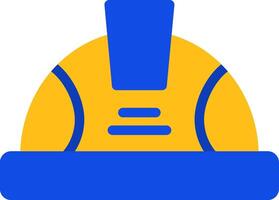 Hard Hat Flat Two color Icon vector