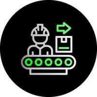 Manufacturing Process Dual Gradient Circle Icon vector