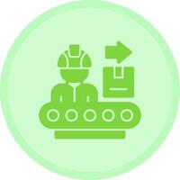 Manufacturing Process Multicolor Circle Icon vector