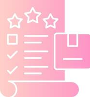 Quality Check Solid Multi Gradient Icon vector