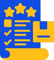 Quality Check Flat Two color Icon vector