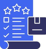 Quality Check Solid Two Color Icon vector