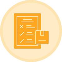 Inspection Checklist Multicolor Circle Icon vector