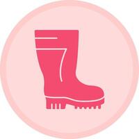 Safety Boot Multicolor Circle Icon vector