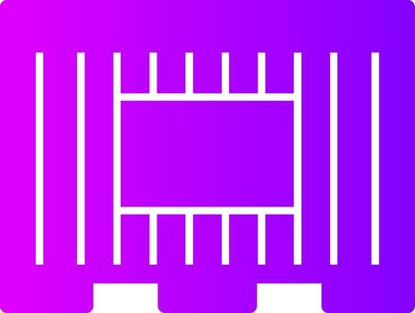 Shipping Container Solid Multi Gradient Icon vector