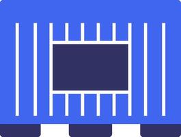 Shipping Container Solid Two Color Icon vector