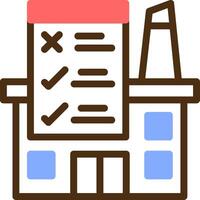 Industry Standards Color Filled Icon vector