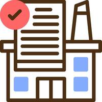 Industry Compliance Color Filled Icon vector