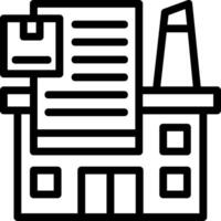 Industry Report Line Icon vector