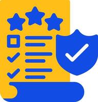 Quality Assurance Flat Two color Icon vector