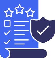 Quality Assurance Solid Two Color Icon vector