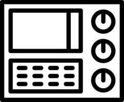 Control Panel Line Icon vector