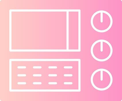 Control Panel Solid Multi Gradient Icon vector