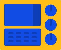 Control Panel Flat Two color Icon vector