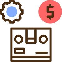 Manufacturing Efficiency Color Filled Icon vector