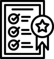 Quality Standards Line Icon vector