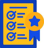 Quality Standards Flat Two color Icon vector