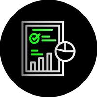 Industry Analysis Dual Gradient Circle Icon vector