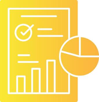 Industry Analysis Solid Multi Gradient Icon vector