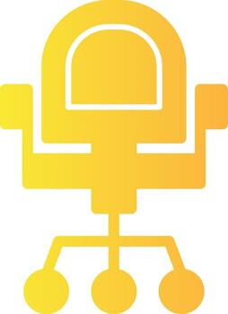 Chair Solid Multi Gradient Icon vector