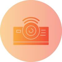 Projector Gradient Circle Icon vector