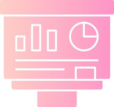 Whiteboard Solid Multi Gradient Icon vector