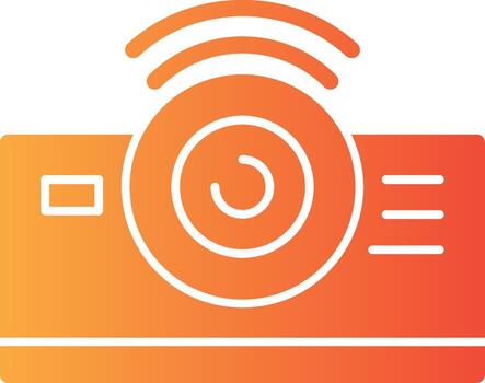 proyector sólido multi degradado icono vector