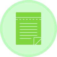 Notepad Multicolor Circle Icon vector