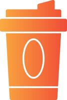 Coffee Cup Solid Multi Gradient Icon vector
