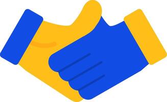 Handshake Flat Two color Icon vector