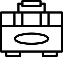 Briefcase Line Icon vector