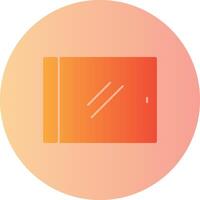 Tablet Gradient Circle Icon vector