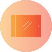 Tablet Gradient Circle Icon vector