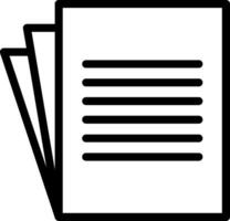 Document Line Icon vector