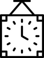 Clock Line Icon vector