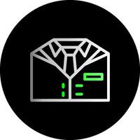 traje doble degradado circulo icono vector