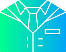 Suit Solid Multi Gradient Icon vector
