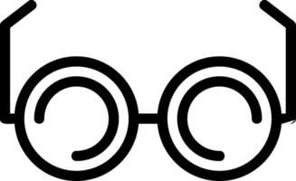 icono de línea de gafas vector