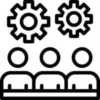Team Line Icon vector