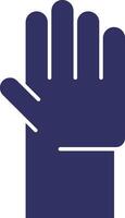 Hand Raise Solid Two Color Icon vector