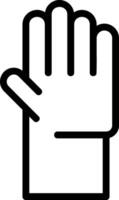 Hand Raise Line Icon vector