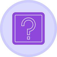 Question Mark Multicolor Circle Icon vector