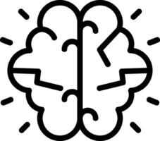 Brainstorming Line Icon vector